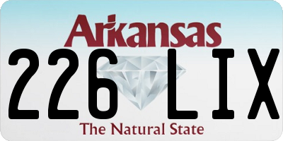 AR license plate 226LIX