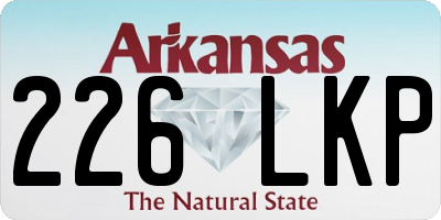 AR license plate 226LKP