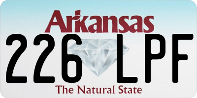 AR license plate 226LPF
