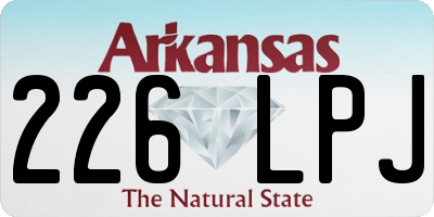 AR license plate 226LPJ