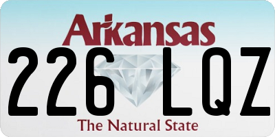 AR license plate 226LQZ