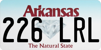 AR license plate 226LRL