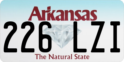AR license plate 226LZI