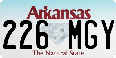 AR license plate 226MGY