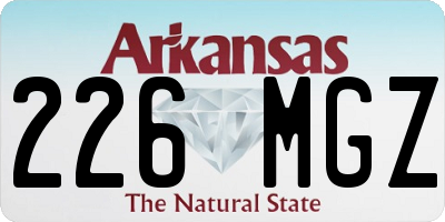 AR license plate 226MGZ