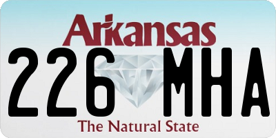 AR license plate 226MHA