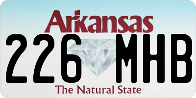 AR license plate 226MHB