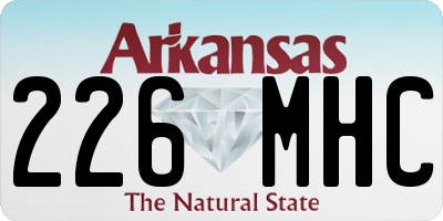 AR license plate 226MHC