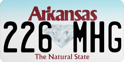 AR license plate 226MHG