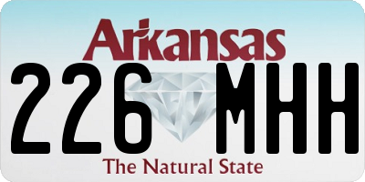 AR license plate 226MHH