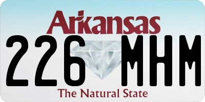 AR license plate 226MHM