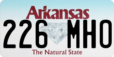 AR license plate 226MHO
