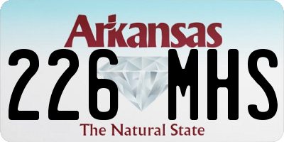AR license plate 226MHS