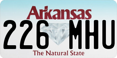 AR license plate 226MHU
