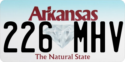 AR license plate 226MHV
