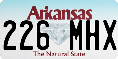 AR license plate 226MHX