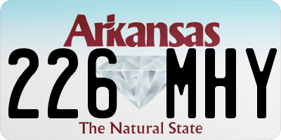 AR license plate 226MHY
