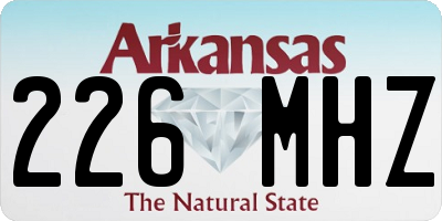 AR license plate 226MHZ