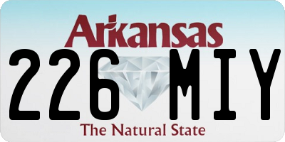AR license plate 226MIY