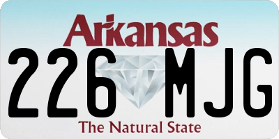 AR license plate 226MJG
