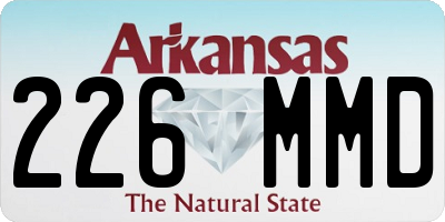 AR license plate 226MMD