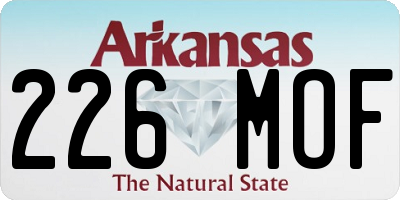 AR license plate 226MOF