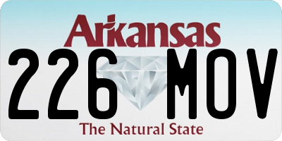 AR license plate 226MOV