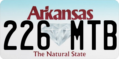 AR license plate 226MTB