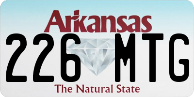AR license plate 226MTG