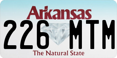 AR license plate 226MTM