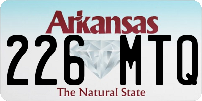 AR license plate 226MTQ