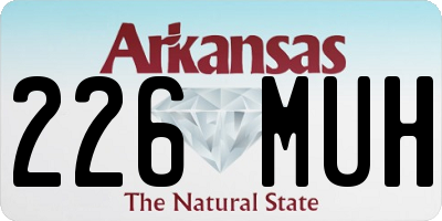 AR license plate 226MUH