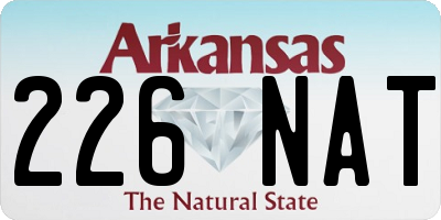 AR license plate 226NAT