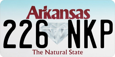 AR license plate 226NKP