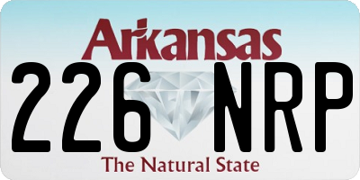 AR license plate 226NRP