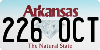 AR license plate 226OCT