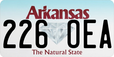 AR license plate 226OEA