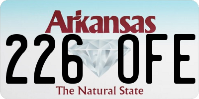 AR license plate 226OFE