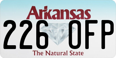 AR license plate 226OFP