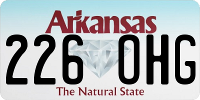AR license plate 226OHG