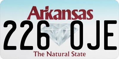 AR license plate 226OJE