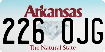 AR license plate 226OJG
