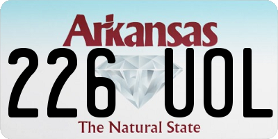AR license plate 226UOL
