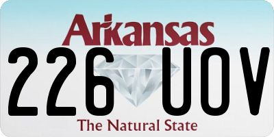 AR license plate 226UOV