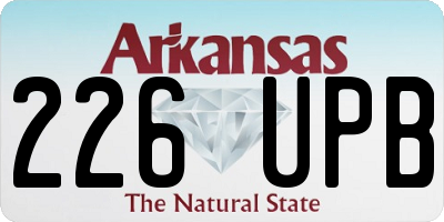 AR license plate 226UPB