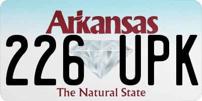 AR license plate 226UPK