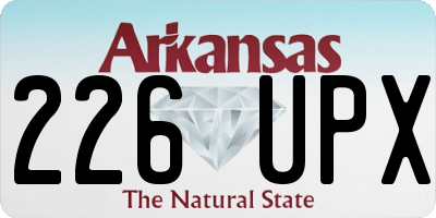 AR license plate 226UPX