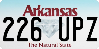 AR license plate 226UPZ