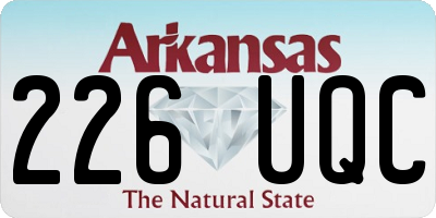 AR license plate 226UQC