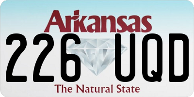 AR license plate 226UQD